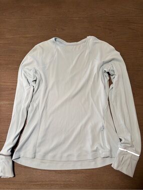 LULULEMON ATHLETICA RULU RIBBED RUNNING LONG-SLEEVED SHIRT SIZE 10
